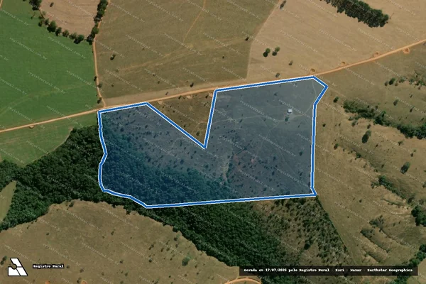 Imagem de satélite de FAZENDA MOURAO RACHADO - Gleba GLEBA A em Araxá - MG