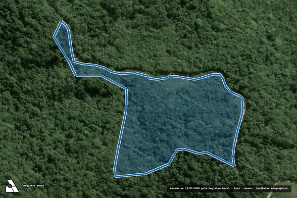 Imagem de satélite de Fazenda Vale da Cachoeira - Parte 2 em Juquitiba - SP