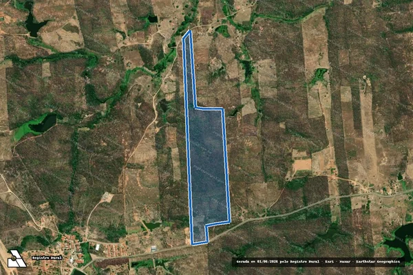 Imagem de satélite de SíTIO CACHOEIRA DOS FERNANDES - Parte 1 em Cedro - CE