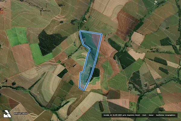 Imagem de satélite de Fazenda Pinheirinho - Parcela 1 em Óleo - SP