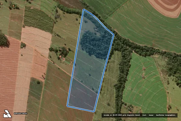Imagem de satélite de Fazenda São Benedito - PARTE 1 em Campos Novos Paulista - SP