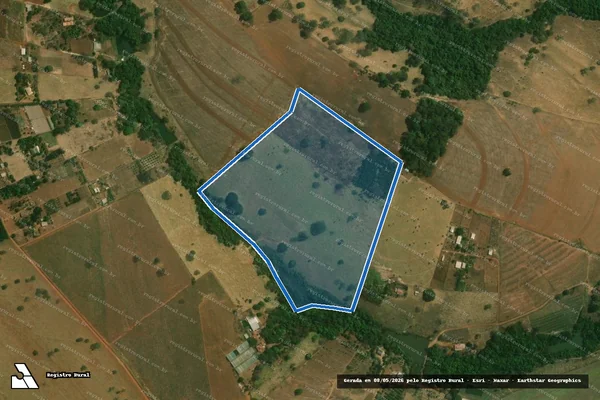 Imagem de satélite de FAZENDA MAGALHÃES - GLEBA 3 - Matrícula 209 em Bonfinópolis - GO
