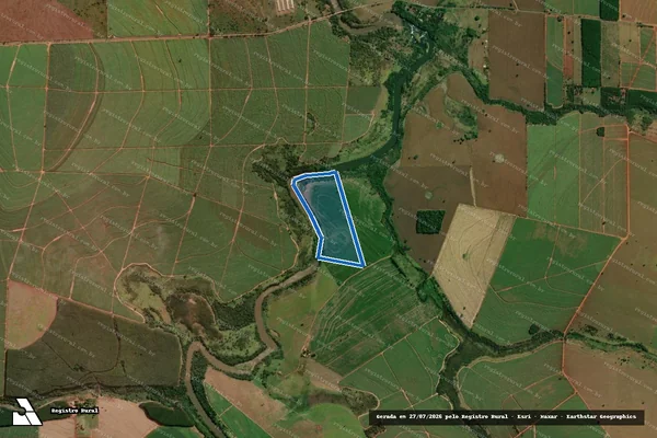 Imagem de satélite de LOTE 400 - Parte 1 em Itaguajé - PR