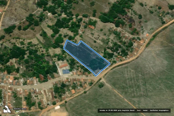 Imagem de satélite de Fazenda Cafuz em Laranjeiras - SE