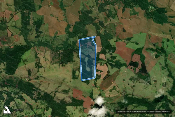 Imagem de satélite de SITIO SANTA MARIA  - PARCELA 01 em Cândido de Abreu - PR