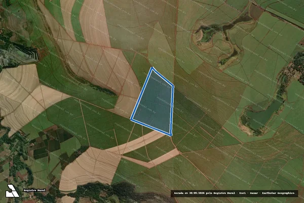 Imagem de satélite de SITIO LUAR - GLEBA DESTACADA DA GLEBA A em Areiópolis - SP