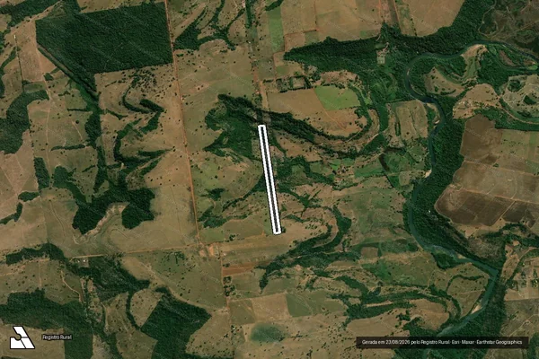Imagem de satélite de PARTE DO LOTE 04 - GLEBA CACHOEIRÃO - PARCELA 07 em Jaciara - MT