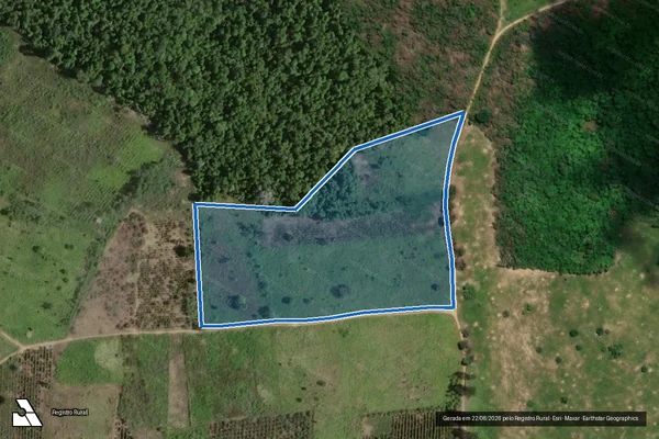 Imagem de satélite de Fazenda Pouso Alegre - FAZENDA POUSO ALEGRE - GLEBA 11 em Guaratinga - BA