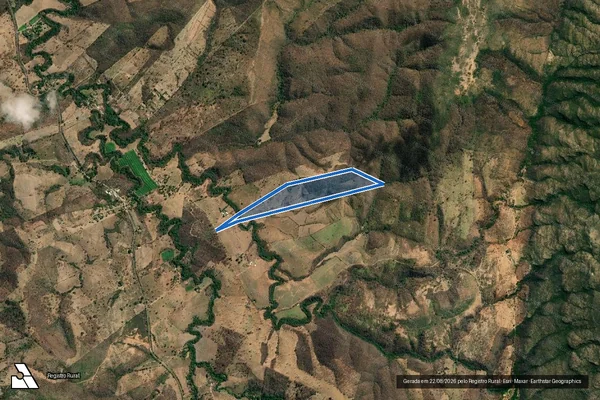 Imagem de satélite de FAZENDA SANTA CRUZ/ BREJINHO - Parte 2 em Juramento - MG