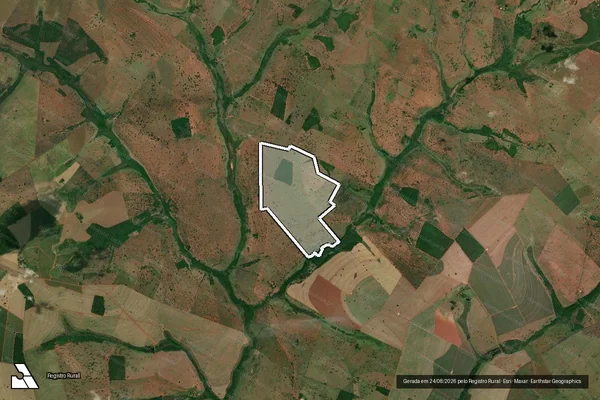 Imagem de satélite de Fazenda Boa Vista Barreiro - Parte 1 em Campina Verde - MG