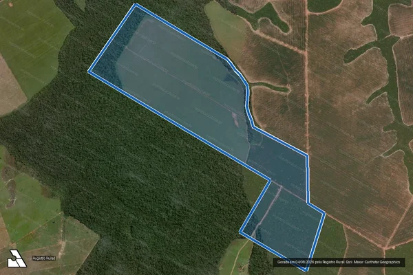 Imagem de satélite de FAZENDA NOSSA SENHORA DA GUIA - Parte 1 em Porto dos Gaúchos - MT