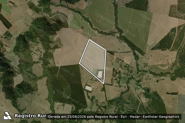 Imagem de satélite de Fazenda Paiol - FAZENDA PAIOL GLEBA 2 em Dourado - SP