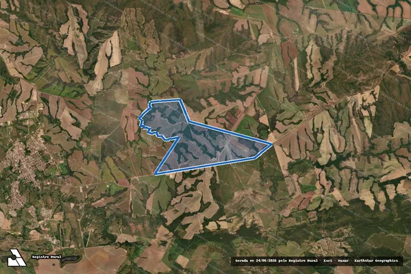 Imagem de satélite de Fazenda Ubiratã em Paranatinga - MT