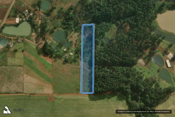 Imagem de satélite de Parte do Lote Rural N° 08 e 09 - Parte 1 em São Miguel do Oeste - SC