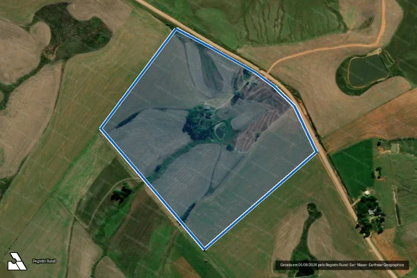 Imagem de satélite de PA Fazenda do Sobrado / Lote 47 em Júlio de Castilhos - RS