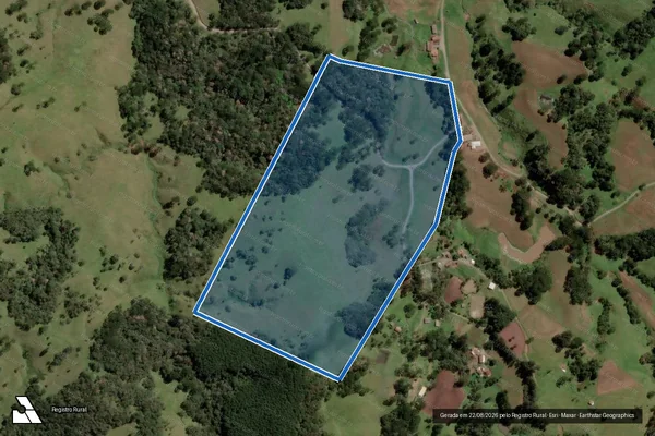 Imagem de satélite de Fazenda Santa Rita ? MAT 8.628 - Única em Bocaina do Sul - SC