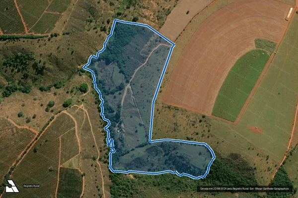 Imagem de satélite de Fazenda Cabrestos - Parcela 1 em Vargem Bonita - MG