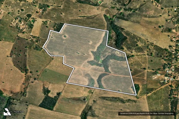 Imagem de satélite de FAZENDA CUTIAS - PERIMETRO em Carira - SE