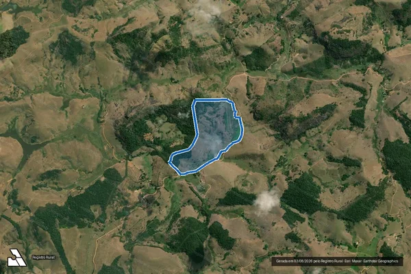 Imagem de satélite de Sítio São Carlos - Parte 1 em Além Paraíba - MG