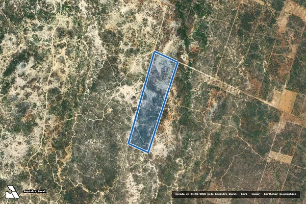 Imagem de satélite de PROJETO DE ASSENTAMENTO GUARAPES ? LOTE 81 - Parte 1 em Jandaíra - RN
