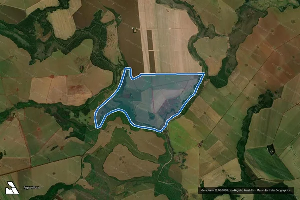 Imagem de satélite de Fazenda Santa Marina - Parte 2 - -B em Sidrolândia - MS