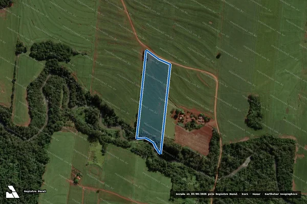 Imagem de satélite de Parte do Lote nº 07- Partes A e B - Parte B em Mariluz - PR