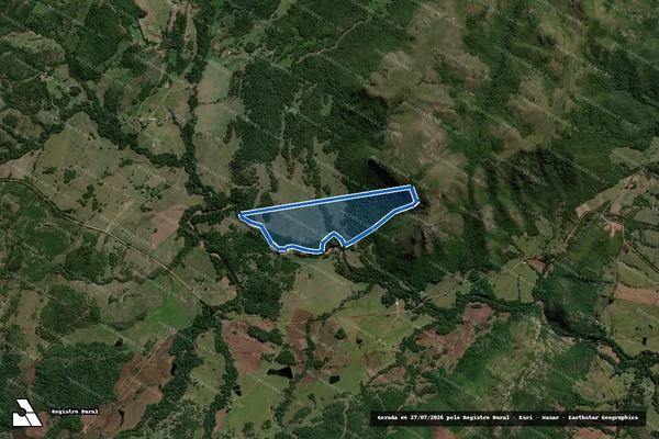 Imagem de satélite de Granja Santa Cruz Jovino - Gleba 5 Suc.Jovino em Caçapava do Sul - RS