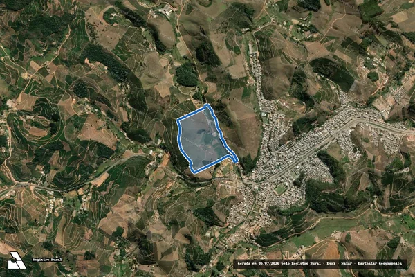 Imagem de satélite de Sitio São José Alcure - PARCELA 01 em Ibatiba - ES