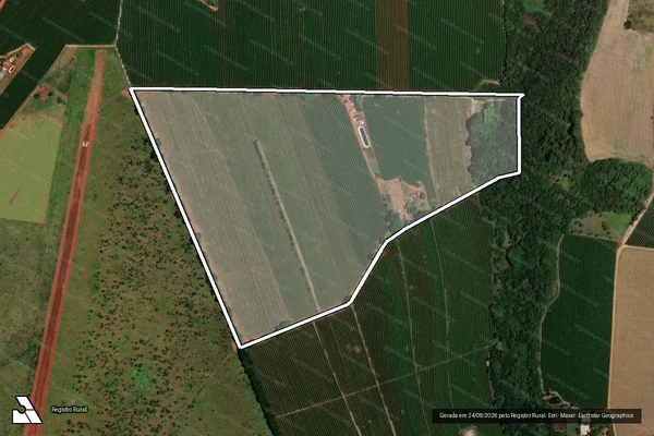 Imagem de satélite de FAZENDA LAMBARI - Parcela 1 em Monte Carmelo - MG