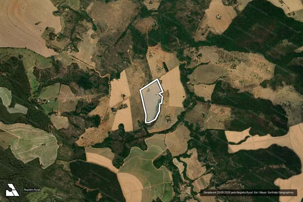 Imagem de satélite de LOTE 21 - PROJETO DE ASSENTAMENTO TEREZA DO CEDRO - Parte 1 em Uberaba - MG