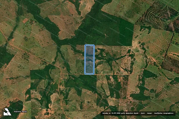 Imagem de satélite de PROJETO DE ASSENTAMENTO SÃO MANOEL - Lote 143 em Anastácio - MS