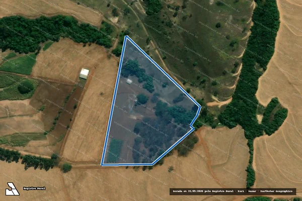Imagem de satélite de Sítio Pedreira - Parte 1 em Cajuru - SP