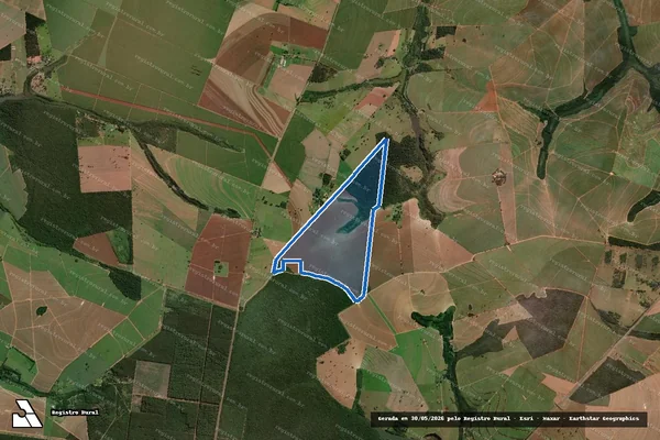 Imagem de satélite de Fazenda São Benedetto da Água da Cruz - Gleba A em Assis - SP