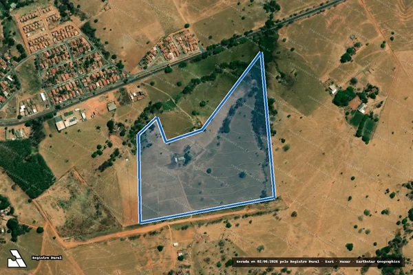 Imagem de satélite de FAZENDA BOA SORTE - Parte 1 em Córrego do Ouro - GO