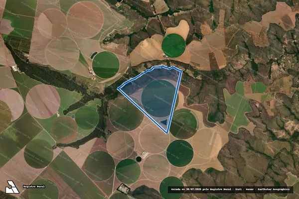 Imagem de satélite de Fazenda São Vicente - Parte 1 em Buritis - MG