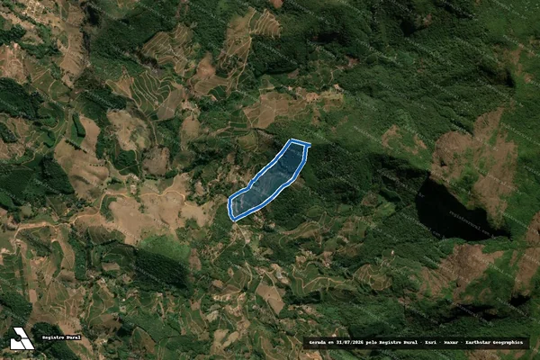 Imagem de satélite de SITIO SANTO EXPEDITO - Parte 1 em Araponga - MG