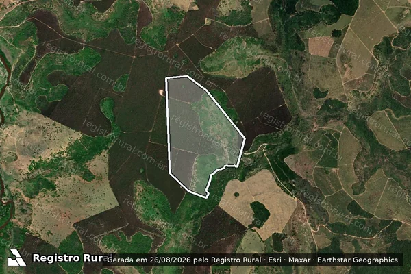Imagem de satélite de Fazenda Lagoa Santa - Gleba B em Carlos Chagas - MG