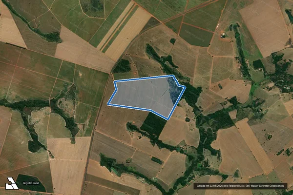 Imagem de satélite de FAZENDA FALA VERDADE - DEN. CABECEIRA DA EMA - 001 em Edéia - GO