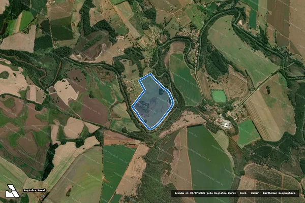 Imagem de satélite de Sitio da Ilha - Gleba ? A em Angatuba - SP