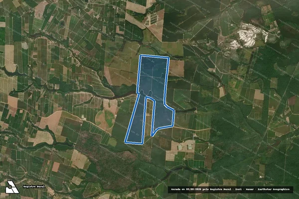Imagem de satélite de Bloco 05 FRD - Gleba 01 em Sooretama - ES