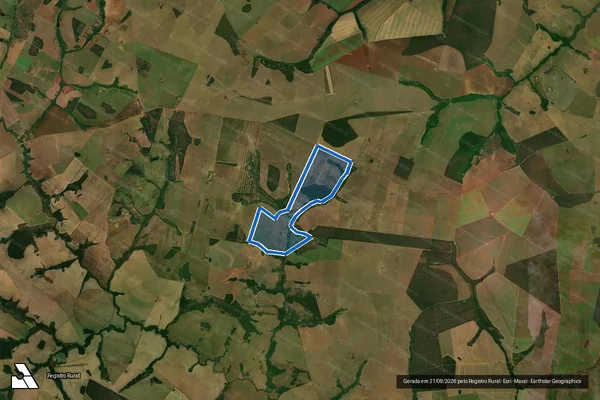 Imagem de satélite de FAZENDA SINUELO - GLEBA B em Bandeirantes - MS
