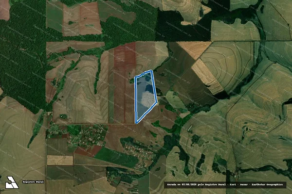 Imagem de satélite de LOTE N° 20 - Parcela 1 em Londrina - PR