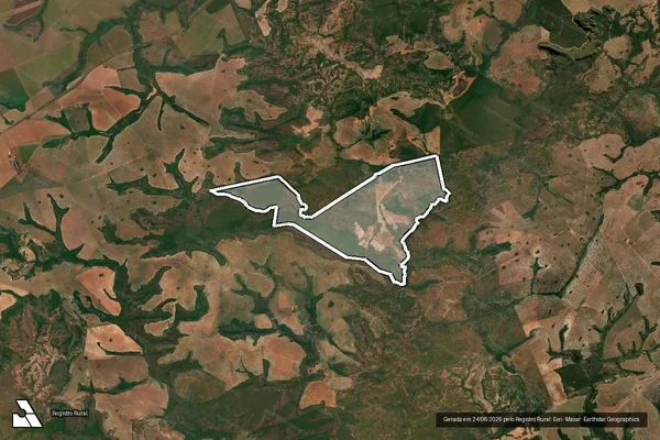 Imagem de satélite de Fazenda Tuparendi - Fazenda Tuparendi em Tesouro - MT