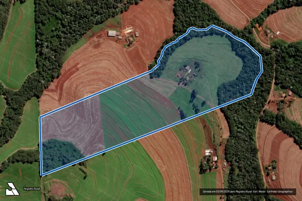 Imagem de satélite de Lote 17-Fazenda Agroibema - Colônia Murilo - Lote 17 em Cascavel - PR