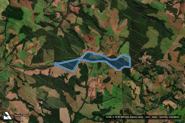 Imagem de satélite de Fazenda Agroibema em Catanduvas - PR