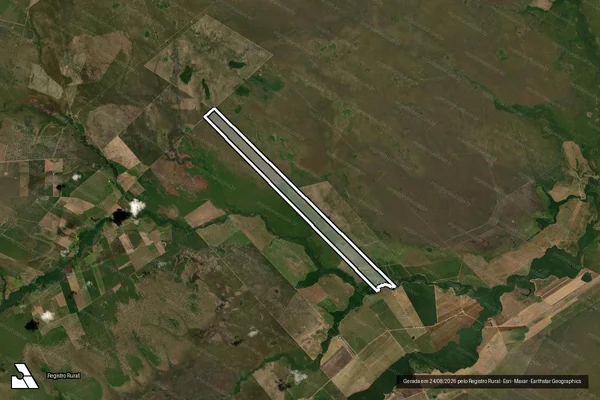 Imagem de satélite de FAZENDA SÃO JOÃO - Gleba 03 em Ribeirão Cascalheira - MT