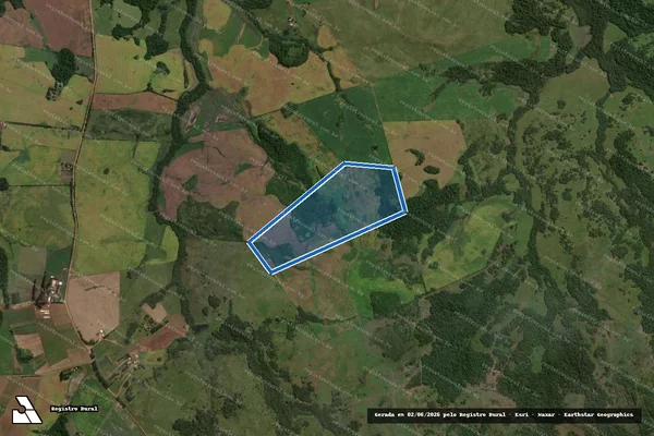 Imagem de satélite de Campo do Soita - Campo do Soita II em São Miguel das Missões - RS