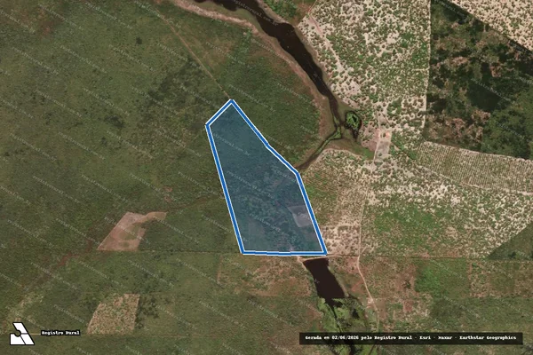 Imagem de satélite de Fazenda São Gonçalo dos Pubas - Gleba B em Bela Cruz - CE