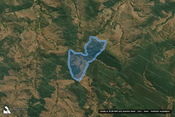 Imagem de satélite de FAZENDA JACARE - - em Cantagalo - MG