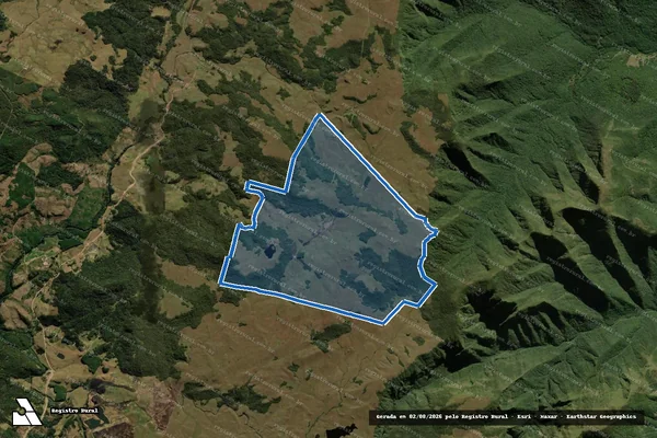 Imagem de satélite de Fazenda São Gonçalo - Parcela 1 em São José dos Ausentes - RS